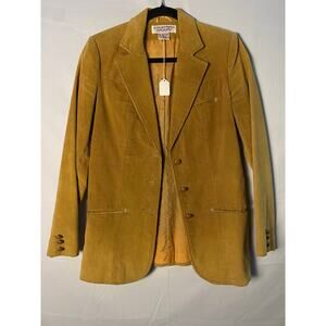 Vintage 70s Country Craft Camel Brown Corduroy 3-Buttons Blazer Jacket Medium?